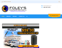 Tablet Screenshot of foleysac.com